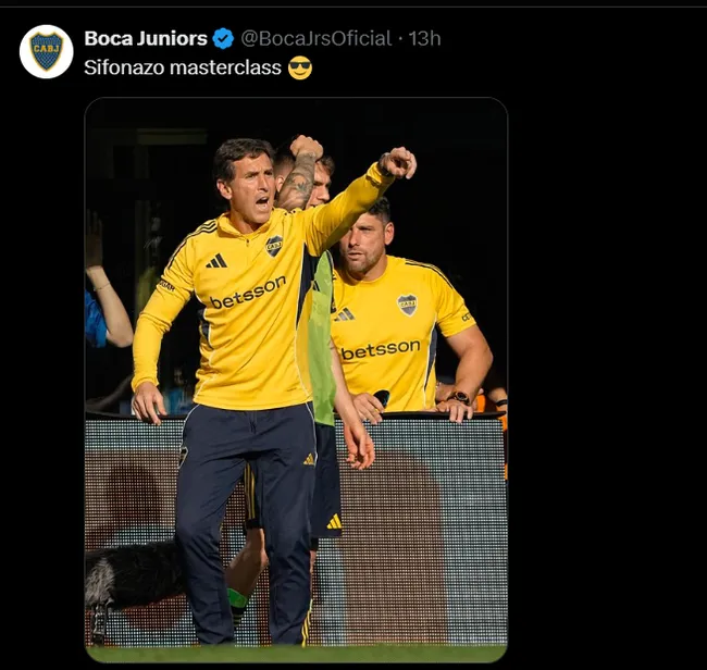 Boca chicaneó a River.