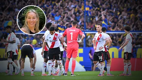 La esposa de Gallardo apoyó a River tras la derrota ante Boca.