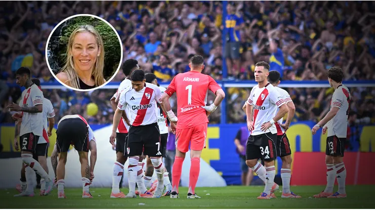 La esposa de Gallardo apoyó a River tras la derrota ante Boca.