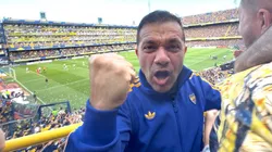 Pedro Iarley, ex jugador de Boca, durante la victoria ante River. (@IarleyDantas)