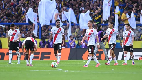 River, dolido tras perder en la Bombonera.