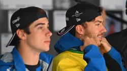 Colapinto y Gasly durante el GP de Brasil.