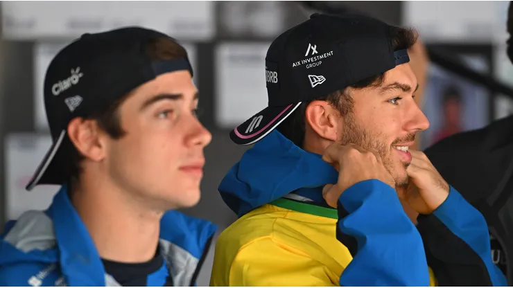 Colapinto y Gasly durante el GP de Brasil.