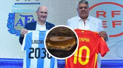 Rafael Louzán, presidente de la RFEF, no confirmó al Estadio Lusail como la sede para la Finalissima entre España y Argentina.