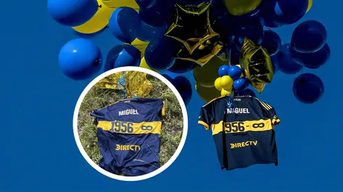 La camiseta de Boca en homenaje a Miguel Ángel Russo apareció en Cañada Nieto, Uruguay.