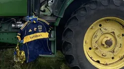 La camiseta llegó hasta una localidad rural de Uruguay.