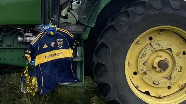 La camiseta llegó hasta una localidad rural de Uruguay.