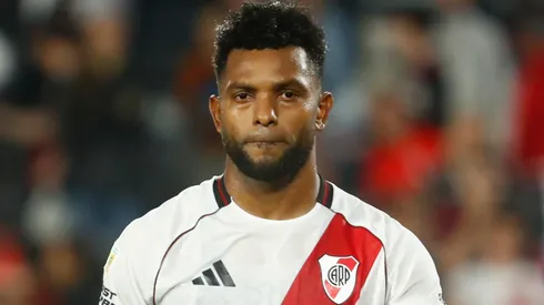 Miguel Ángel Borja, delantero colombiano que se va libre de River.