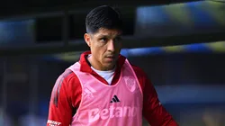 BUENOS AIRES, ARGENTINA - NOVEMBER 09: Enzo Pérez of River Plate looks on during the Torneo Apertura Betano 2025 superclasico match between Boca Juniors and River Plate at Estadio Alberto J. Armando on November 09, 2025 in Buenos Aires, Argentina. (Photo by Rodrigo Valle/Getty Images)
