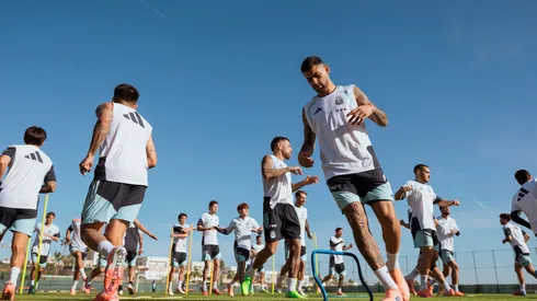 El seleccionado argentino trabaja pensando en el amistoso ante Angola.