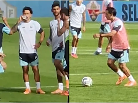 A la par de sus compañeros: Lisandro Martínez volvió tras más de nueve meses y podría jugar con la Selección Argentina en Angola