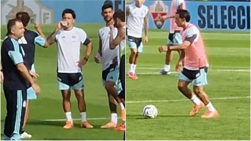 Lisandro Martínez, a la par del resto de sus compañeros