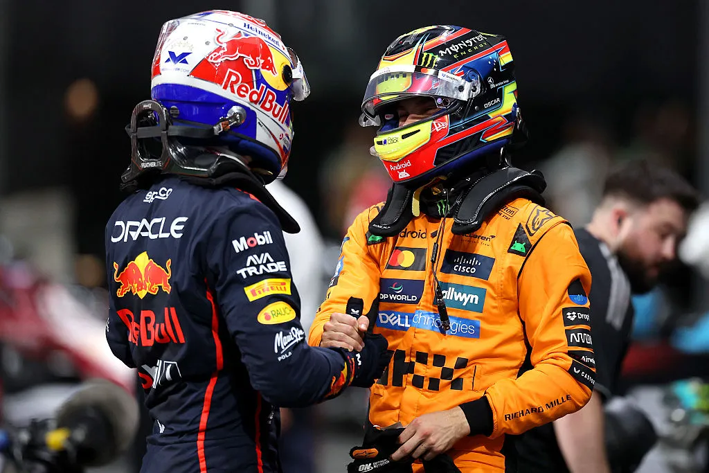 Verstappen reconoció que ya no tiene como alcanzar a Norris. (Getty)