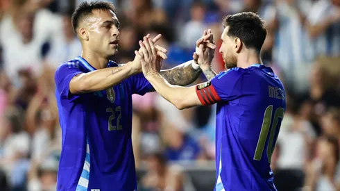 Lautaro Martínez y Lionel Messi, la posible dupla delantera de Argentina para el amistoso con Angola.