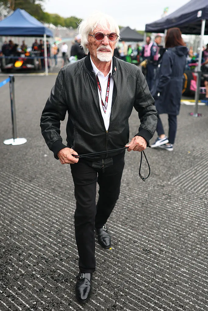Ecclestone se hizo presente en Brasil y no dejó a nadie indiferente con sus declaraciones. (Getty)