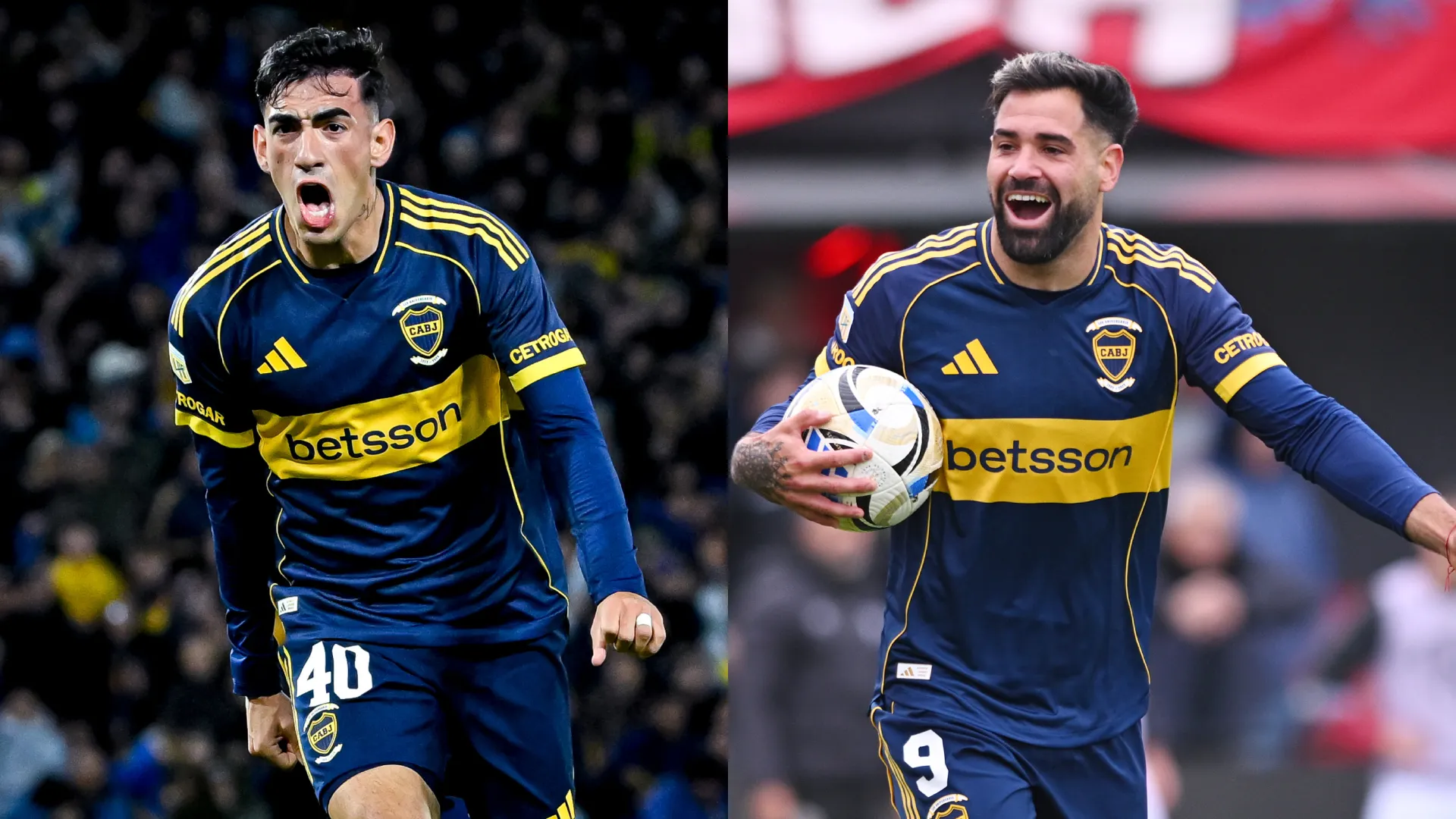 Lautaro Di Lollo y Milton Giménez, descansan en Boca ante Tigre. (Getty Images)