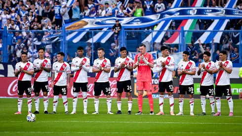 La formación titular de River ante Vélez.