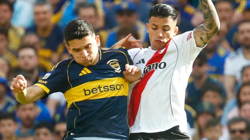 Boca y River en el último Superclásico.