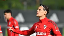 Lucas Martínez Quarta en el entrenamiento de River.