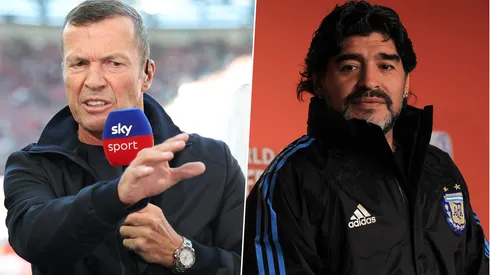 Lothar Matthäus dijo que él y Diego Maradona eran como en la actualidad Lionel Messi y Cristiano Ronaldo.