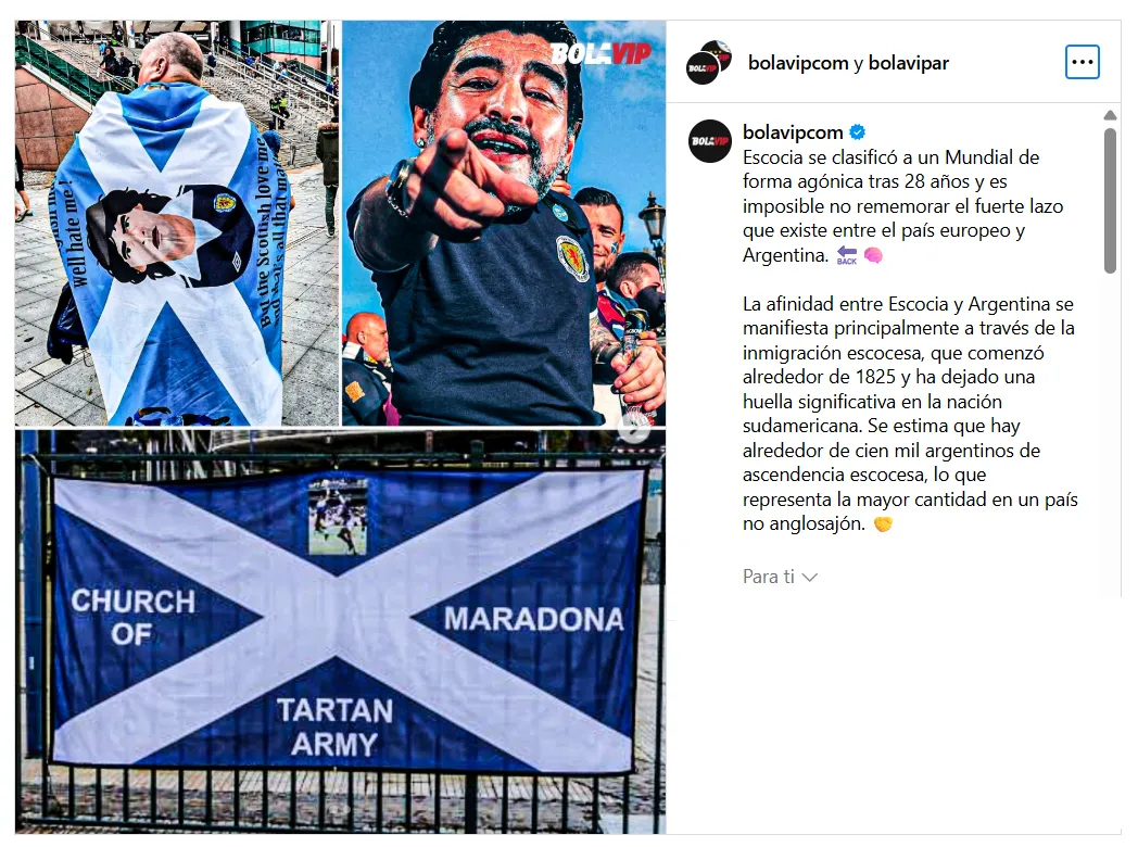 Las banderas desplegadas por la Tartan Army en el Escocia vs. Dinamarca.