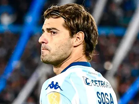 ¿Tensión? La reacción de Santiago Sosa con Marcos Rojo tras ser expulsado en Racing vs. Tigre