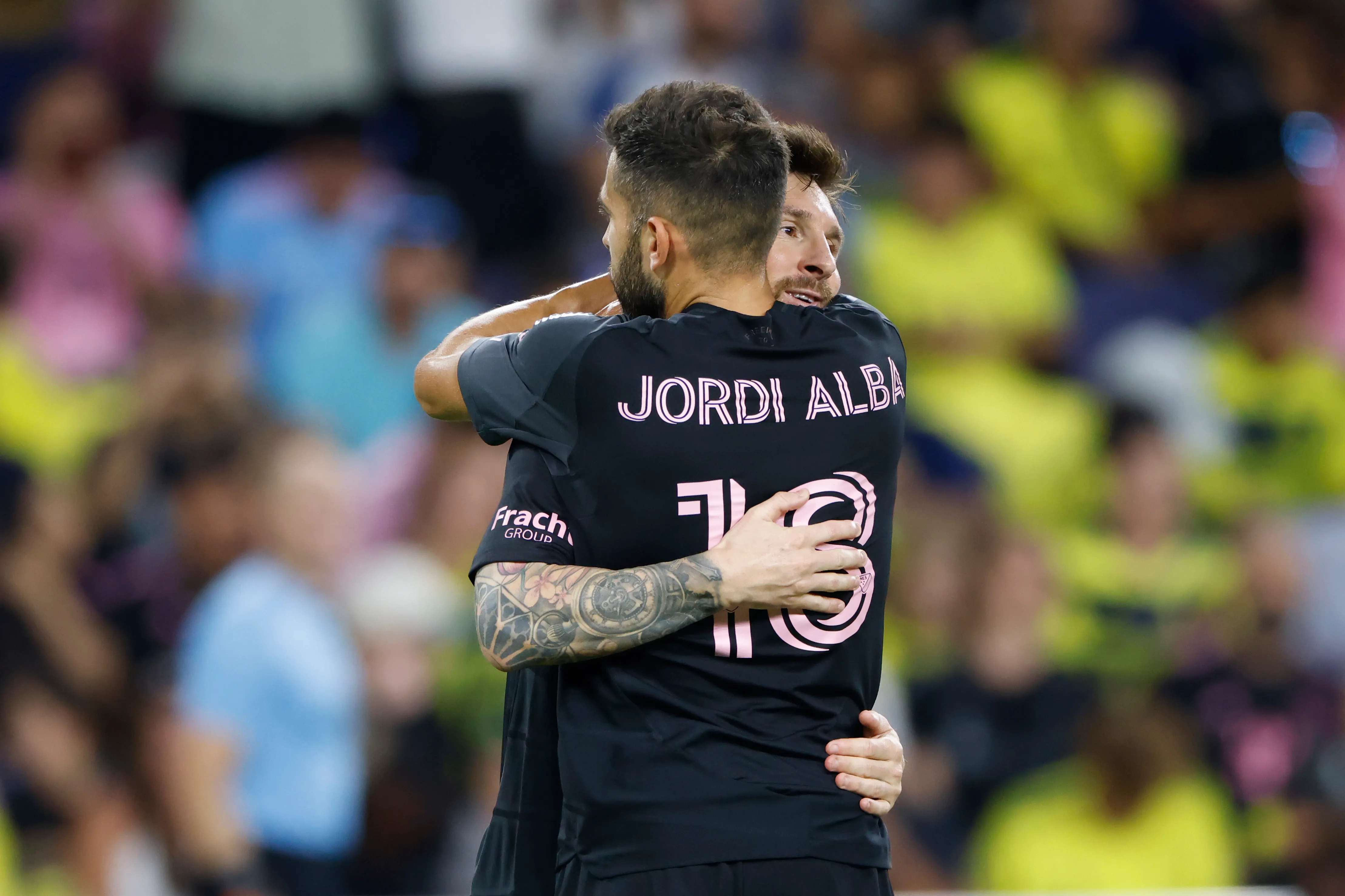 Messi y Jordi Alba disfrutan los últimos partidos de una sociedad histórica. (Getty).