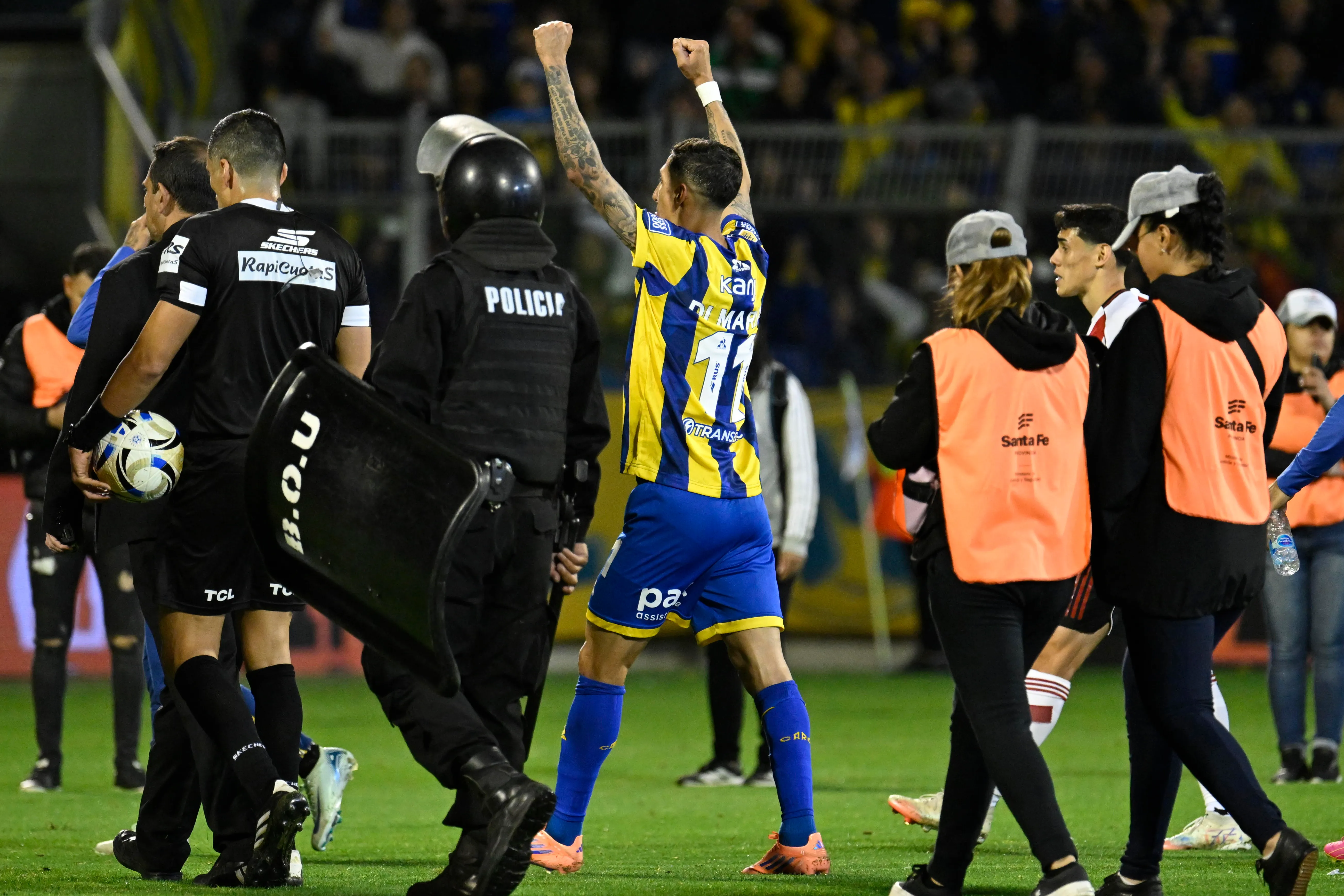 Di María volvió a Rosario para confirmarse como una de las grandes figuras del fútbol argentino. (Getty).