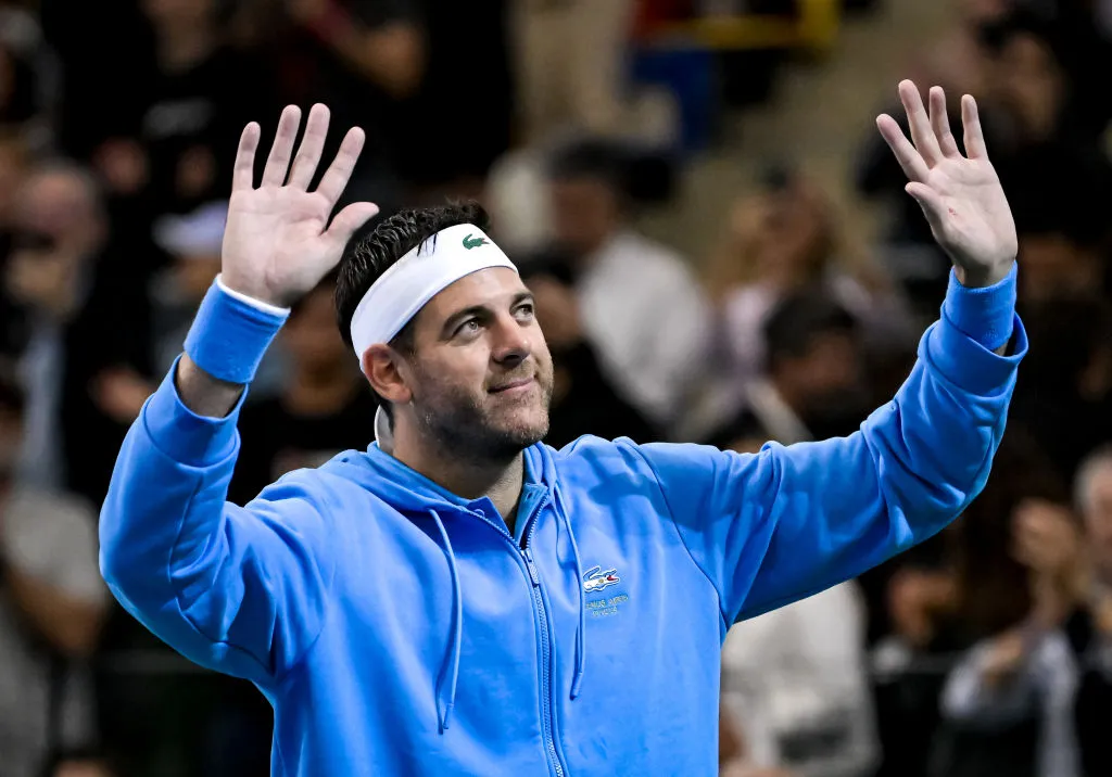 Juan Martín Del Potro, dueño de una carrera legendaria, no será inducido en 2026 al Salón de la Fama del tenis. (Getty)