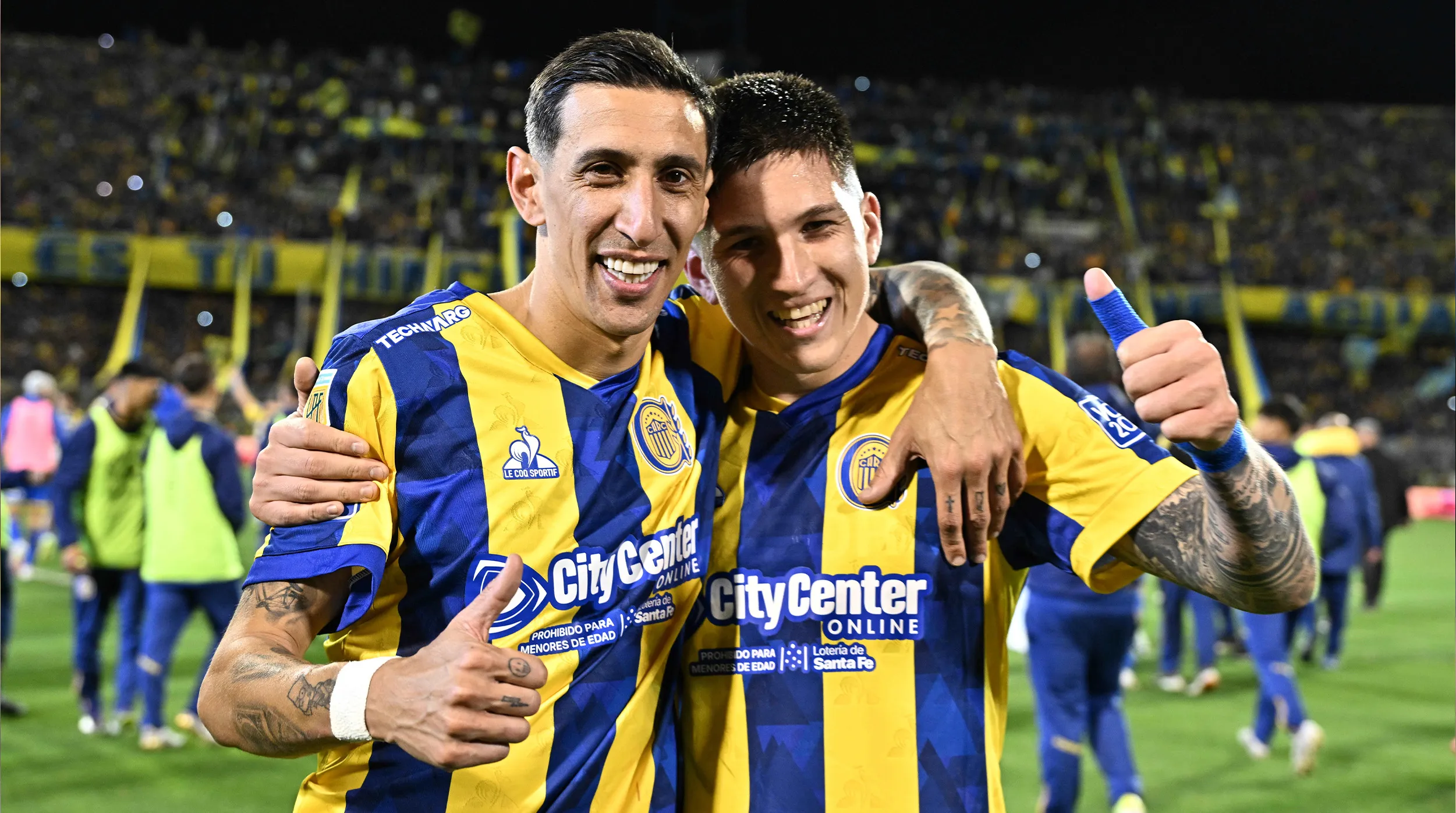 Ángel Di María logró su primer título con Rosario Central. (Getty Images)