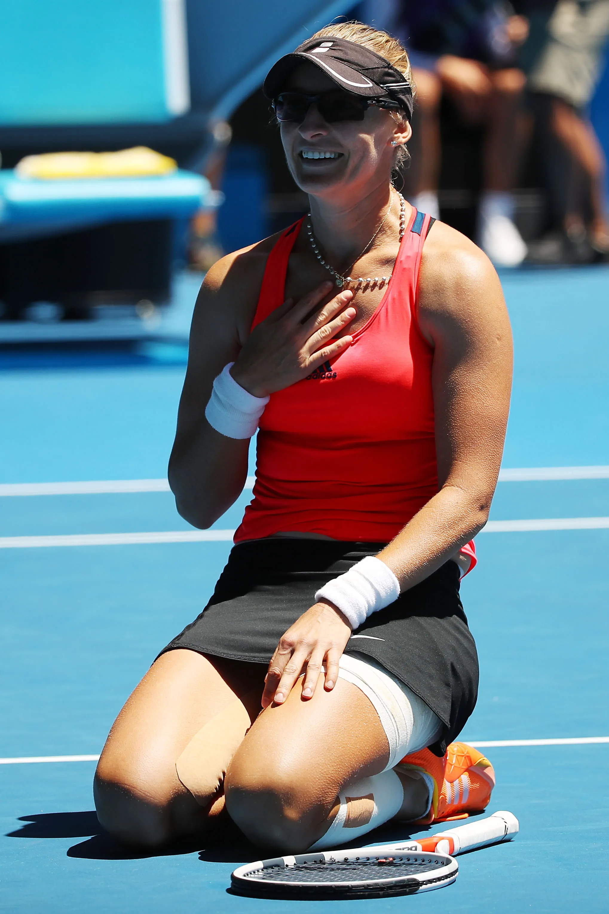 Mirjana Lucic-Baroni tras alcanzar las semifinales del Abierto de Australia en 2017. (Foto: Getty).