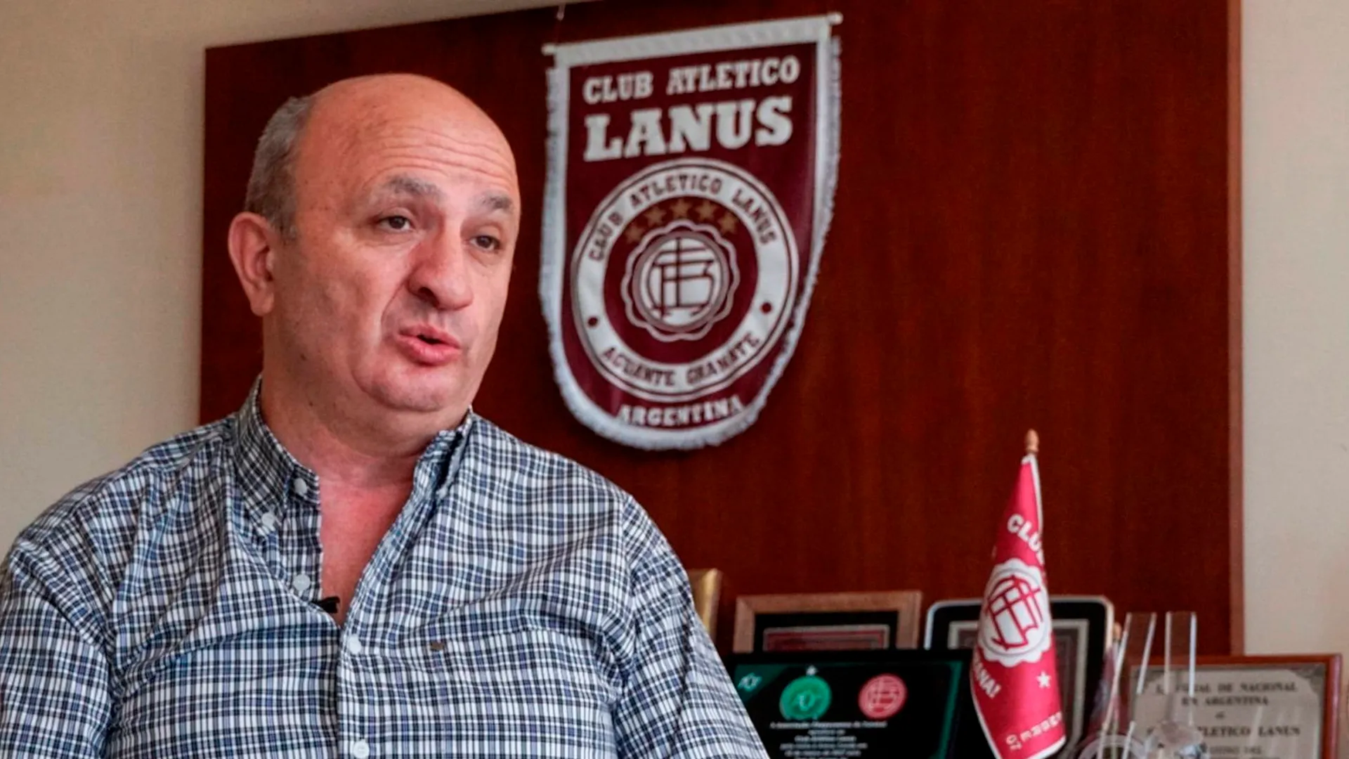 Nicolás Russo, presidente de Lanús. (Getty Images)