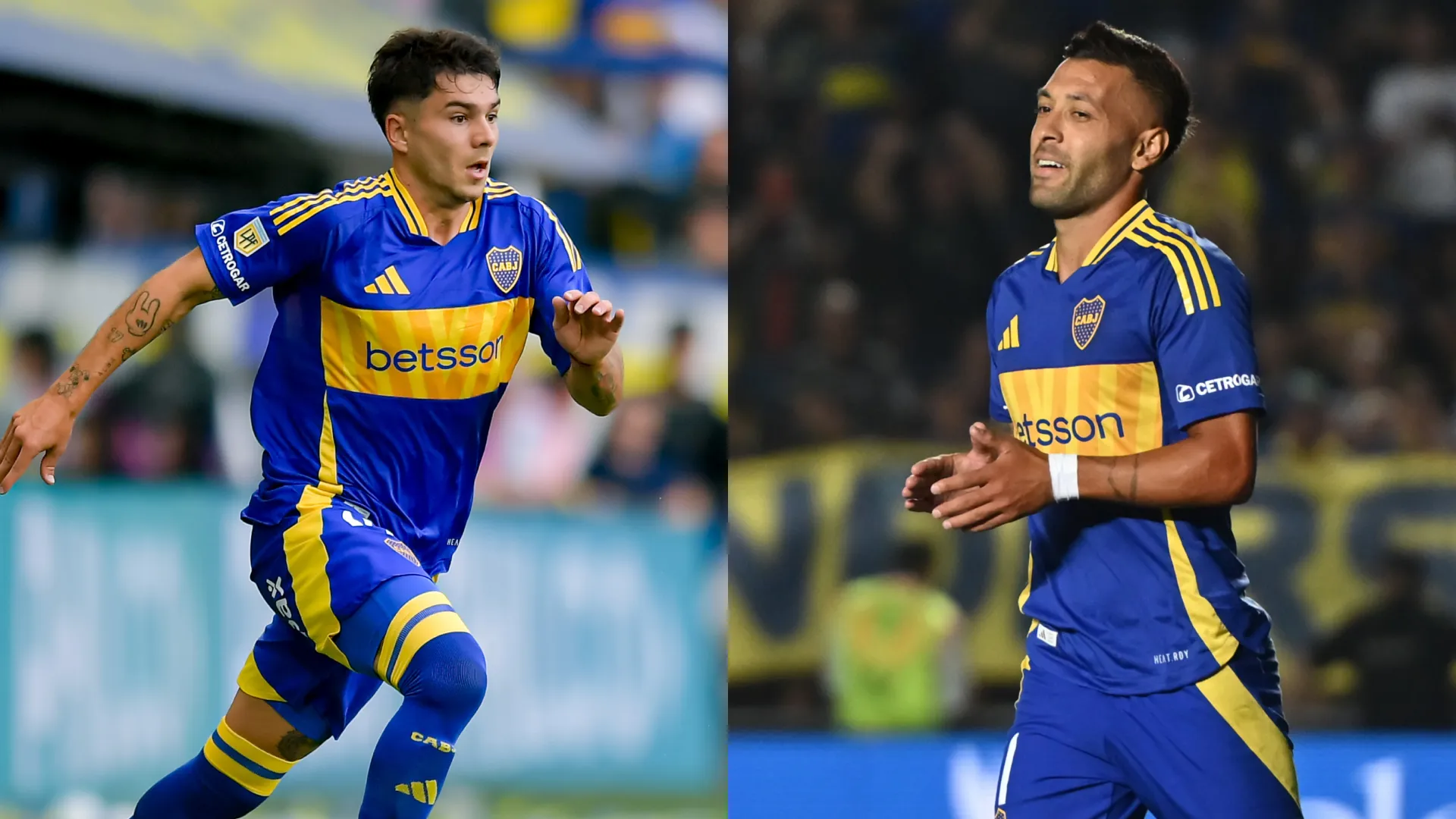 Lucas Blondel y Lucas Janson, jugadores borrados de Boca. (Getty Images)