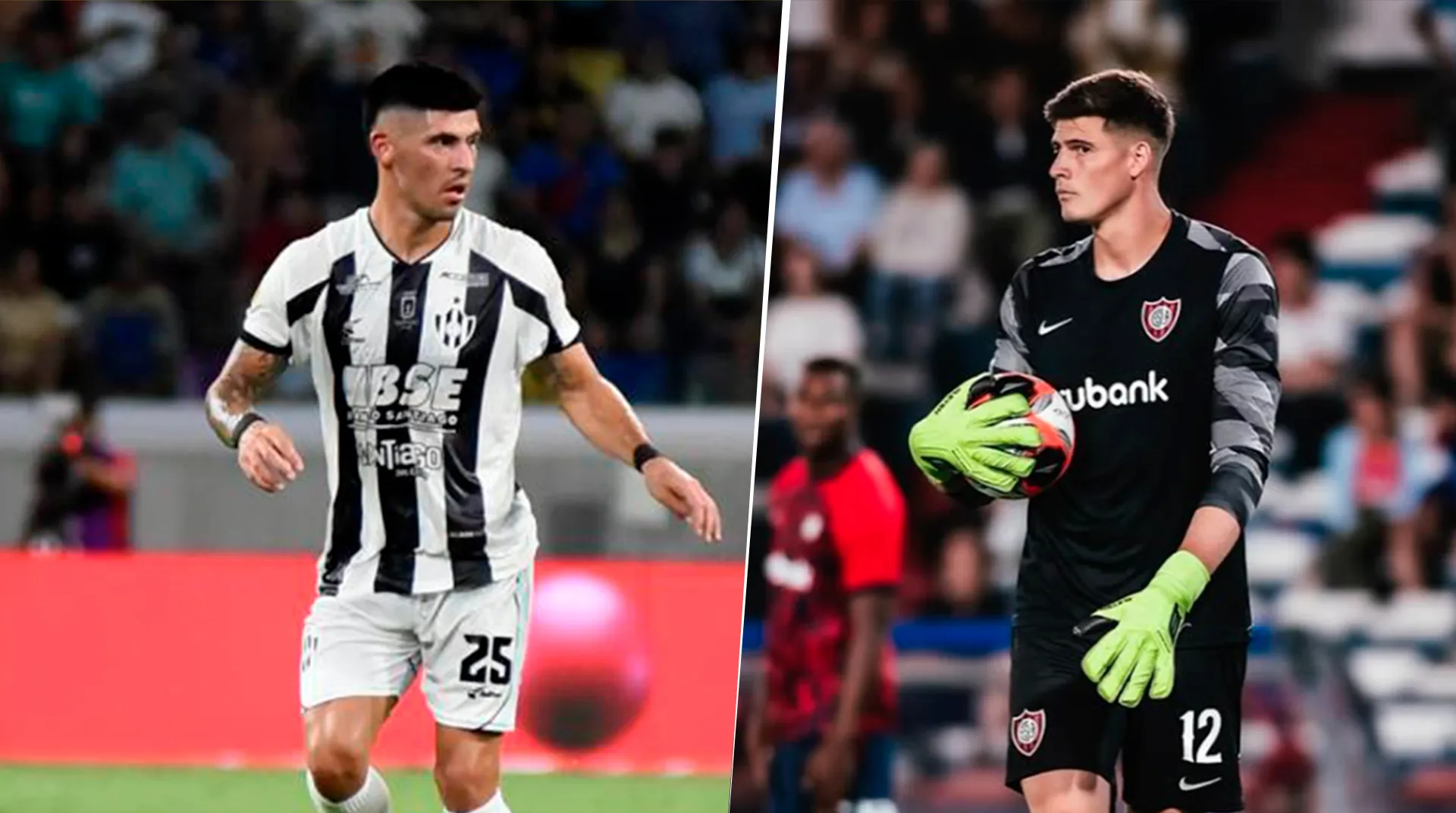 José Florentín y Orlando Gill, protagonistas de Central Córdoba y San Lorenzo.