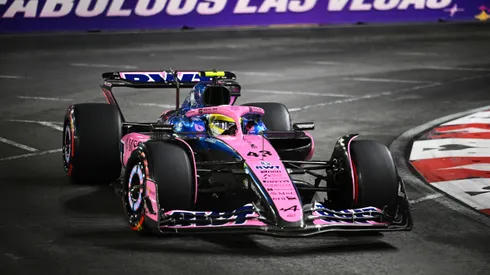 Franco Colapinto, en acción en el GP de Las Vegas.