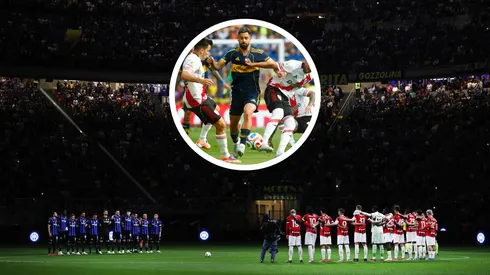 En Italia, en la jornada del Inter vs. Milan, destacaron al Boca vs. River como el Derbi "más espectacular".