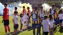 El pasillo de espaldas de Estudiantes a Rosario Central.