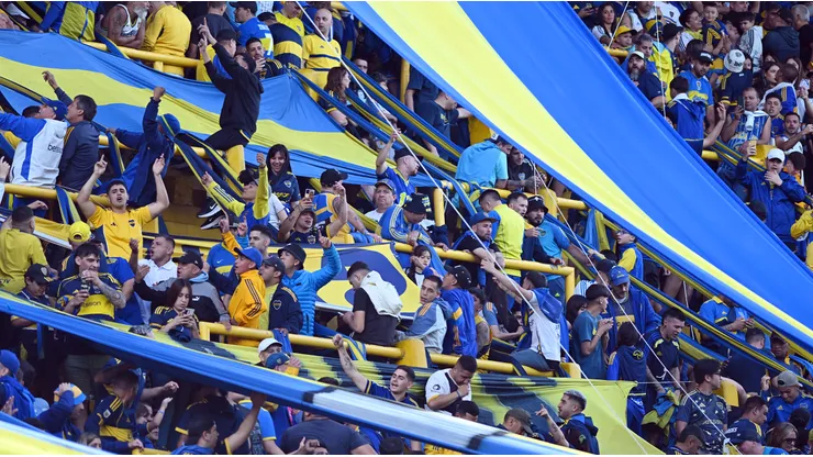 Los hinchas de Boca, presentes ante Talleres.