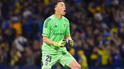 Agustín Marchesín, arquero de Boca que atajó un penal ante Talleres.