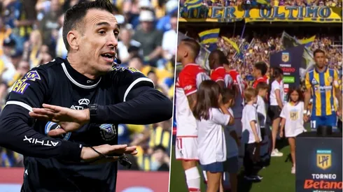 El árbitro Pablo Dóvalo dijo que informará a la AFA la actitud de los jugadores de Estudiantes de La Plata en el pasillo a Rosario Central.