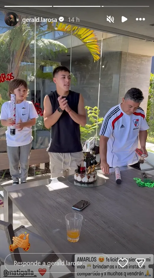 Geraldine La Rosa compartió la celebración de cumple de su hijo Matías.