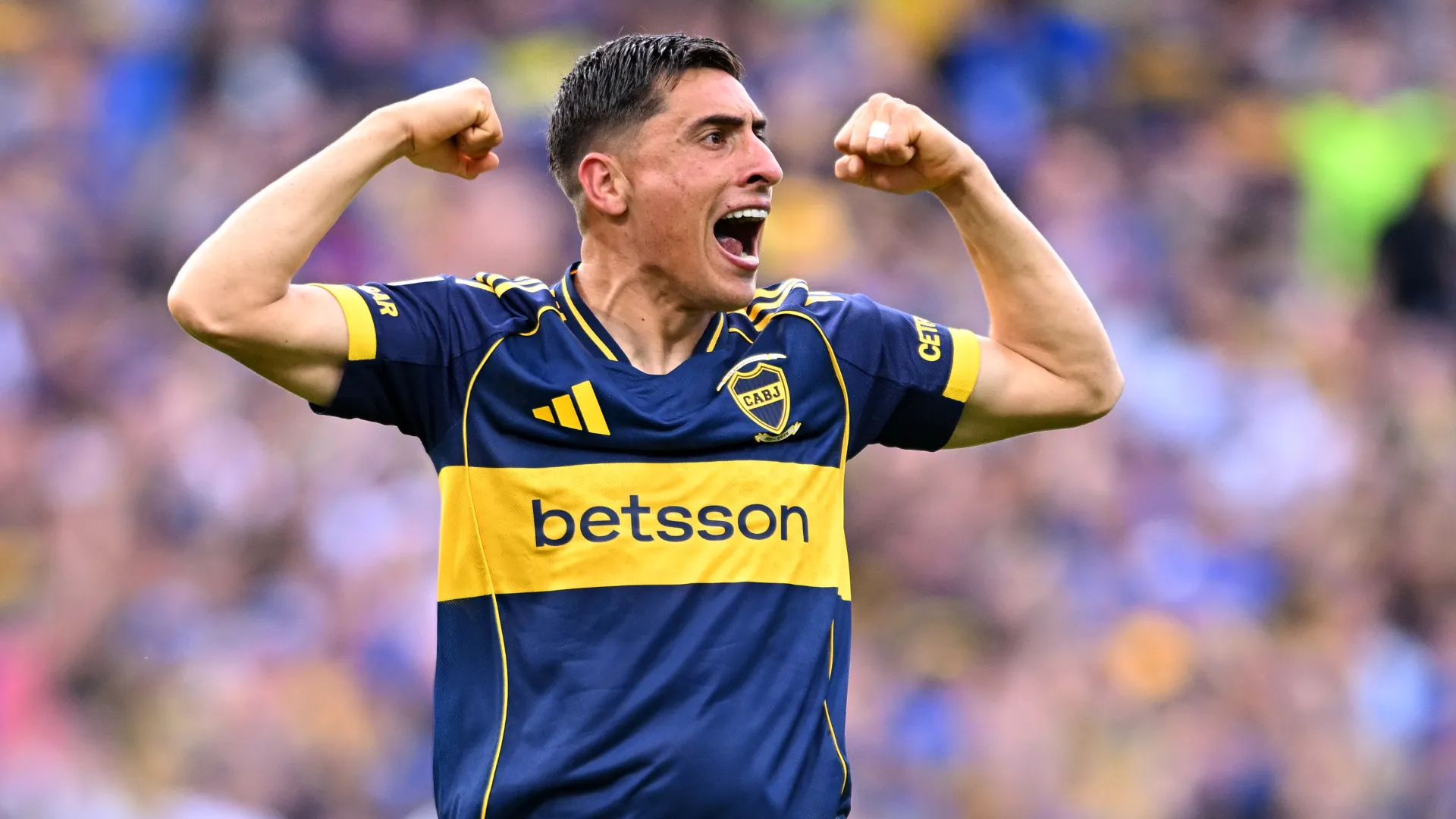 Miguel Merentiel, goleador uruguayo de Boca Juniors.