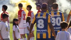 El pasillo de Estudiantes a Rosario Central.