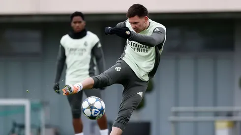 Franco Mastantuono, tras la pubalgia, ya se entrena con sus compañeros del Real Madrid y podría regresar en el partido frente al Girona por LaLiga.