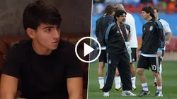 Benjamín Aguero eligió a Lionel Messi por encima de su abuelo Diego Maradona.