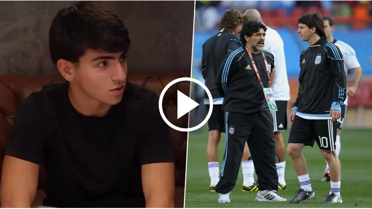 Benjamín Aguero eligió a Lionel Messi por encima de su abuelo Diego Maradona.