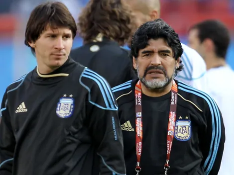 El curioso posteo de Messi a 5 años de la muerte de Maradona