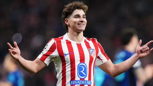 Julián Alvarez celebra su gol ante Inter.