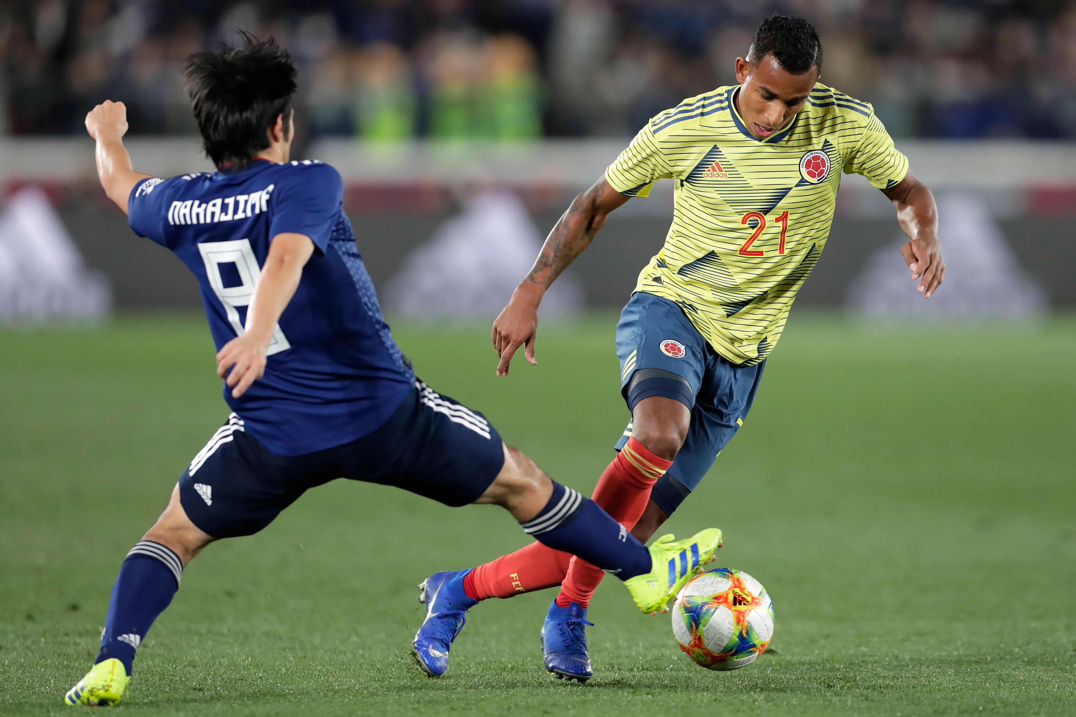 Sebastián Villa con la Selección Colombia. (Getty).