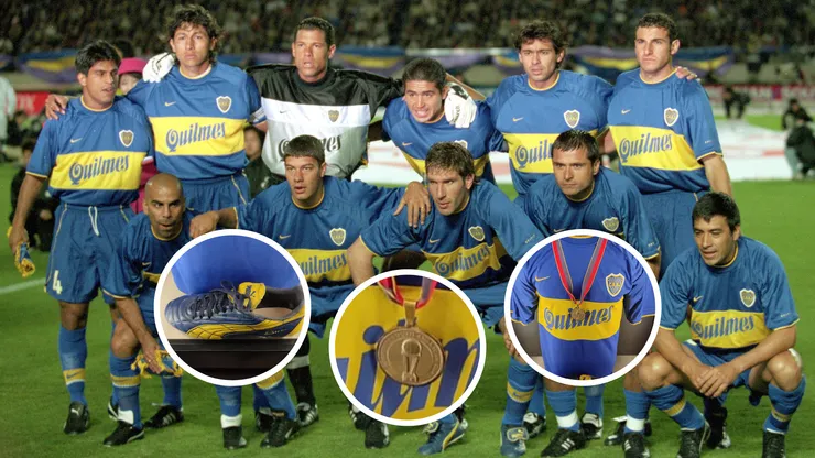 En Madrid guardan la camiseta, medalla y botín izquierdo de Martín Palermo de la Copa Intercontinental 2000.